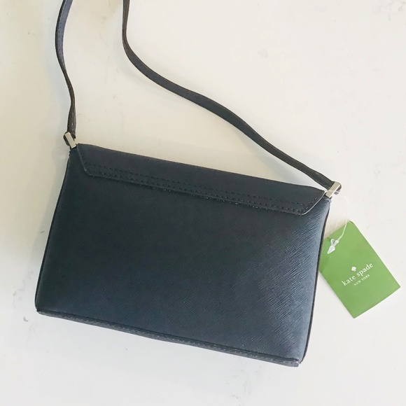 KATE SPADE midnight blue crossbody bag, Newbury Lane in Saffiano leather BNWT - Picture 8 of 14